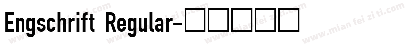 Engschrift Regular字体转换